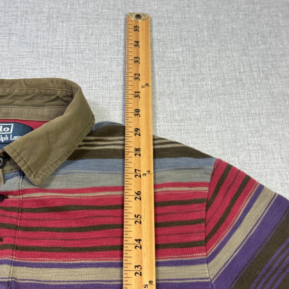 Polo Ralph Lauren Southwestern Striped Polo Shirt Mens Medium Multicolor Cotton - Picture 5 of 10